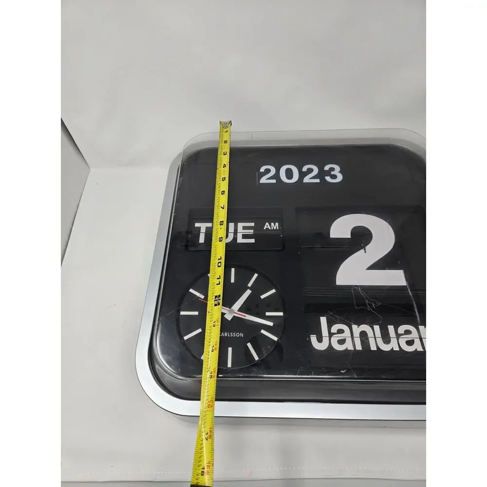 Karlsson Big Flip Retro Calendar Wall Clock Tested and working